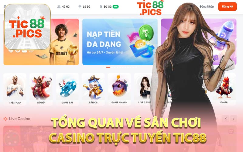 Tổng quan về sân chơi casino trực truyến Tic88